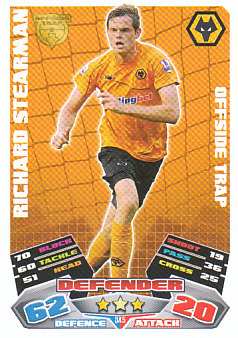 Richard Stearman Wolverhampton Wanderers 2011/12 Topps Match Attax #345